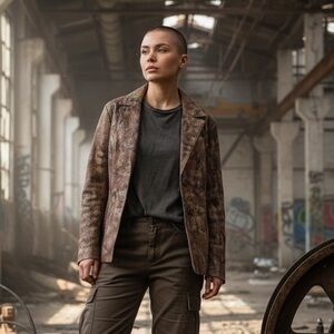 Vintage Wilsons 100% Leather Pelle Studio Snakeskin Blazer Jacket. Size medium